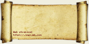 Janoš Stanko vizit kartica